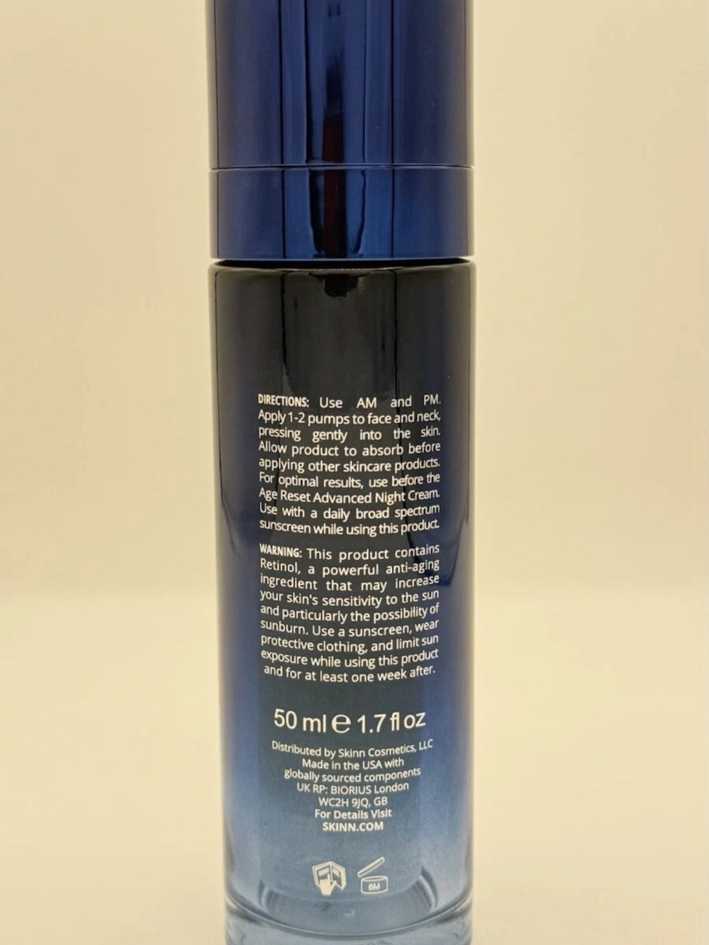 SKINN Age Reset Serum Intensive Ferulic Acid Retinol Vitamin C 1.7 oz - Picture 2 of 2